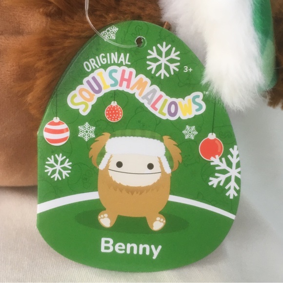 Benny the Bigfoot Green Hat Squishmallow 7.5” NWT - Picture 3 of 4